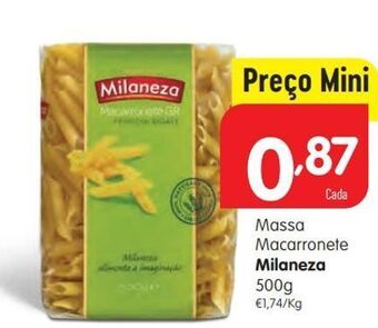 Minipreço Macarrão milaneza promoção