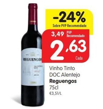 Minipreço Vinho tinto reguengos promoção
