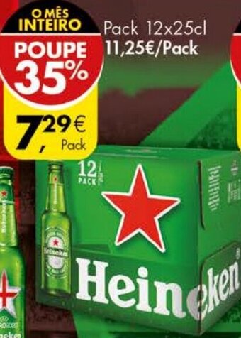 Cerveja C/ Álcool Heineken Pack 12x25cl