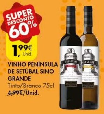 Pingo Doce Vinho Península de Setúbal Sino Grande 75cl promoção