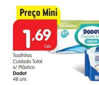 Minipreço Toalhas umedecidas dodot promoção