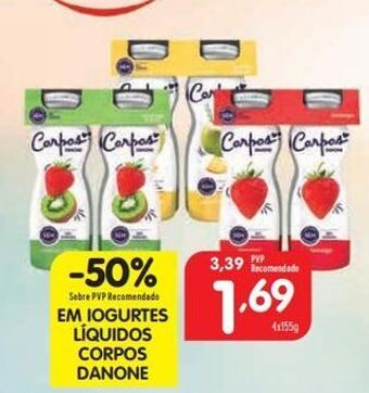 Minipreço Iogurte corpos danone promoção