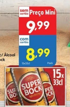 Minipreço Cerveja super bock promoção