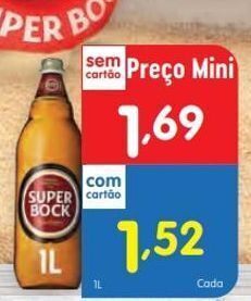 Minipreço Cerveja super bock promoção