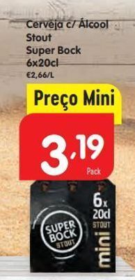 Minipreço Cerveja super bock promoção
