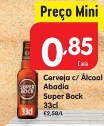Minipreço Cerveja super bock promoção
