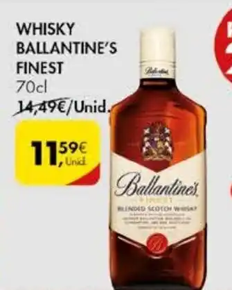 Pingo Doce Whisky Ballatine's Finest 70cl promoção