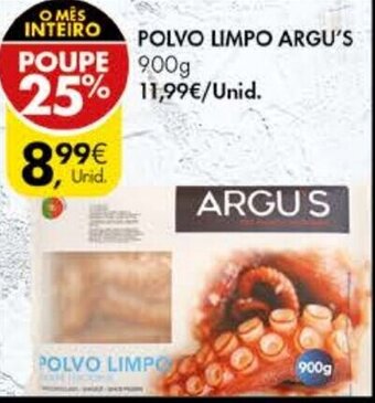 Pingo Doce Polvo Limpo Argu's 900g promoção