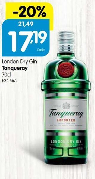 Minipreço Gin tanqueray promoção