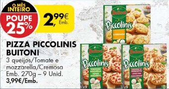 Pingo Doce Pizza Piccolinis Buitoni 9 Unid promoção