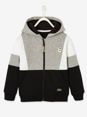 Vertbaudet Casaco colorblock de desporto, com fecho, para menino promoção