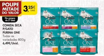 Pingo Doce Comida Seca P/Gato Purina One 800g promoção