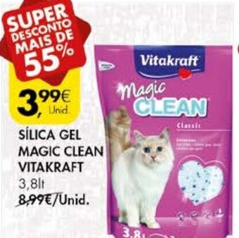 Pingo Doce Sílica Gel Magic Clean Vitakraft 3,8lt promoção