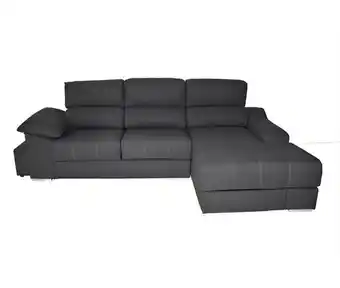 Conforama Chaise longue direita com pouf daniela promoção