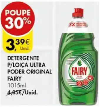 Pingo Doce Detergente P/Loiça Ultra Poder Original Fairy 1015ml promoção