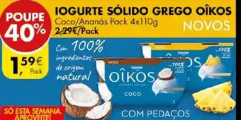 Pingo Doce Iogurte Líquido Grego Oîkos 4x110g promoção