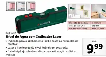 Lidl Nivelador à laser parkside promoção