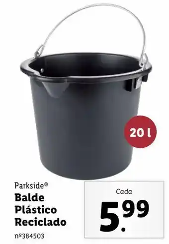 Lidl Balde parkside promoção