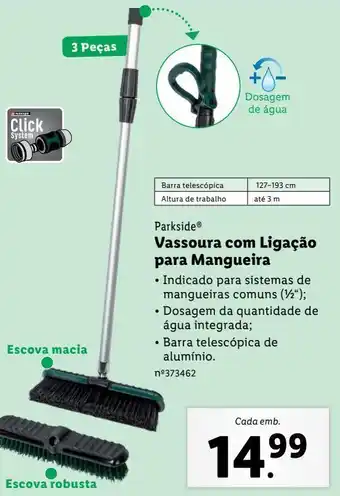 Lidl Vassoura de jardim parkside promoção