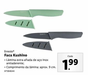 Lidl Facas ernesto promoção