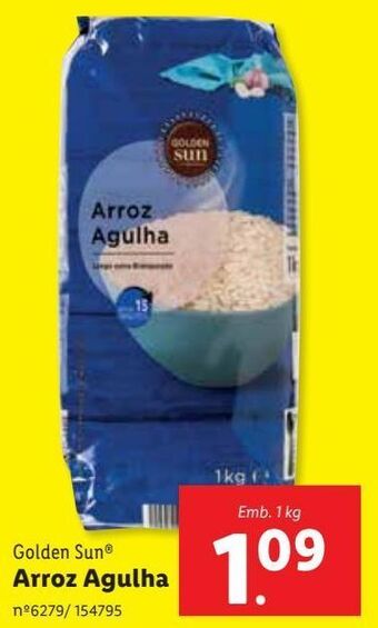 Lidl Arroz agulha golden sun promoção
