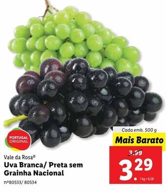 Lidl Uvas promoção