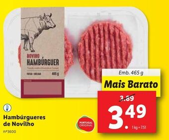 Lidl Hambúrguer promoção