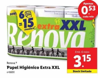 Papel higiênico renova