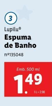 Lidl Gel de banho lupilu promoção