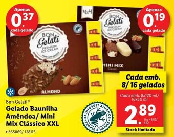 Lidl Gelados promoção