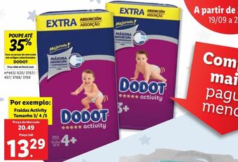 Lidl Fraldas dodot promoção