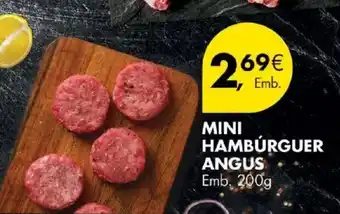 Pingo Doce Mini Hamburguer Angus 200g promoção
