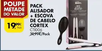 Pingo Doce Pack Alisador +Escova de Cabelo Cortex promoção
