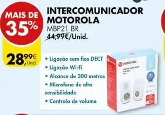 Pingo Doce Intercomunicador Motorola MBP21 BR promoção