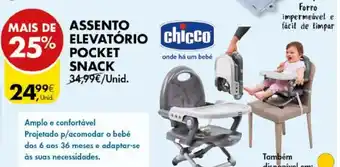 Pingo Doce Assento Elevatório Pocket Snack promoção