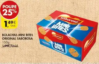 Pingo Doce Bolchas Mini Bites Original Saborosa 150g promoção