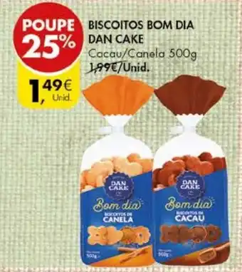 Pingo Doce Biscoitos Bom Dia Dan Cake 500g promoção