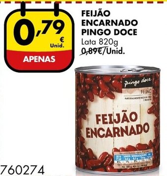 Pingo Doce Feijão Encarnado Pingo Doce promoção