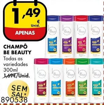 Pingo Doce Champô be Beauty 300ml promoção