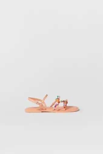 ZARA Kids/ sandália tiras beads promoção