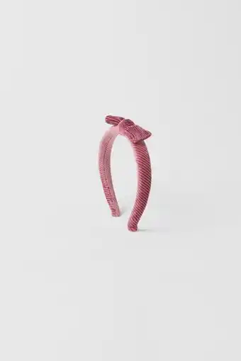 ZARA Kids/ bandolete de veludo com laço promoção