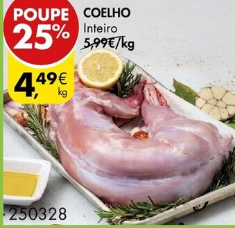 Pingo Doce Coelho Inteiro promoção