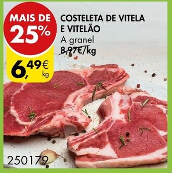 Pingo Doce Costeleta de Vitela e Vitelão promoção