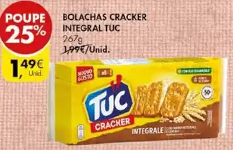 Pingo Doce Bolachas Cracker Integral TUC 267g promoção