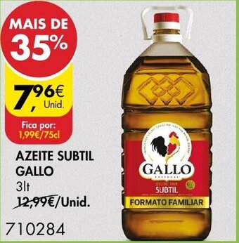 Pingo Doce Azeite Subtil Gallo 3lt promoção