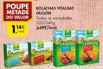 Pingo Doce Bolachas Vitalday Gullón 220g/240g promoção
