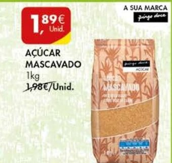 Pingo Doce Açúcar Mascavado 1kg promoção