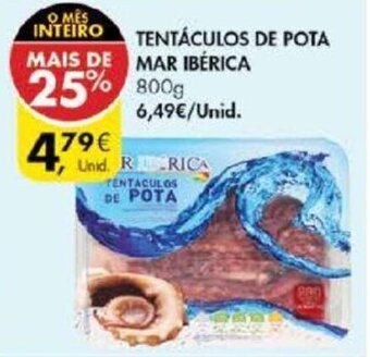 Pingo Doce Tentaculos de Pota Mar Iberica 800g promoção