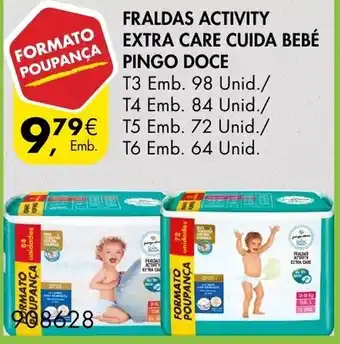Pingo Doce Fraldas Activity Extra Care Cuida Bebé Pingo Doce promoção