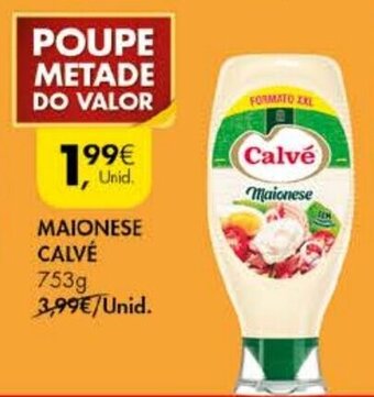 Pingo Doce Maionese Calvé 753g promoção